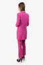 Smythe Pink Long Blazer and Pant Set Size 2/00