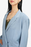 Norma Kamali Blue Jersey Blazer Size XS