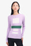 Smythe Purple Knit Top Size XS