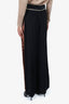 Peter Pilotto Black/Brown Satin Pants Size 4