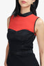 Jason Wu Black/Orange Peplum Top Size 6