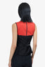 Jason Wu Black/Orange Peplum Top Size 6