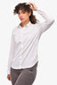 Christian Dior White Cotton Button-Up Top Size 4 US