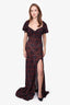 Rat & Boa Black/Red Floral Sheer Maxi Dress Size X-Small