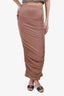 L'Agence Bronze Ruched Skirt Size Est. Size XS