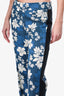 Smythe Blue Floral Tuxedo Pant Size 00