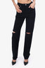 Helmut Lang Black Cut-Out Jeans Size 25