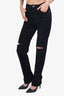 Helmut Lang Black Cut-Out Jeans Size 25