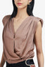 L'Agence Bronze V-Neck Bodysuit Size XXS