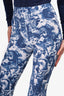 Stella McCartney Blue Animal Print Flare Pants Size XS