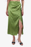 Reformation Green Silk 'Sabine' Skirt Size 0