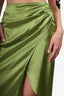 Reformation Green Silk 'Sabine' Skirt Size 0