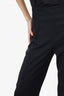 Nina Ricci Black Cuffed Pants Size 36 'As Is'