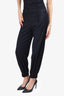 Nina Ricci Black Cuffed Pants Size 36 'As Is'