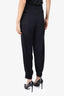 Nina Ricci Black Cuffed Pants Size 36 'As Is'