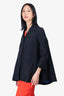 Balenciaga Black Cotton/Silk Oversized Jacket Size 36