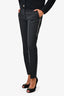 Alexander Wang Black Zip Detail Front Seam Pants Size 0 US