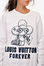 Louis Vuitton 2018 Limited Edition White Vivienne Forever Sweater Size XL