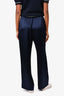 St. John Navy Straight Legged Pants Size 4 US