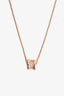 Bvlgari 18K Yellow Gold Diamond Set B.Zero1 Necklace