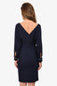 Gucci Blue Zip Up Shift Dress Size 40