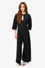 Gucci 2020 Black Leather Key Hole One Piece Jumpsuit Size 40