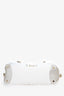 Versace White Leather/Canva Grace Medusa Print Shoulder Bag