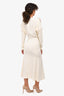 Victoria Beckham Cream Chain Detail Maxi Dress Size 2