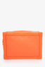 Louis Vuitton 2019 Orange Embossed Leather Soft Trunk Crossbody Bag