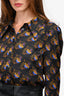 Smythe Black Multicolour Printed Button-Up Top Size M