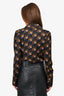 Smythe Black Multicolour Printed Button-Up Top Size M