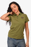 Burberry London Olive Green Polo Top Size 14Y