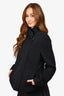 Akris Punto Black Cotton Knit Zip-Up Jacket Size 12 US