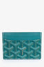 Goyard Green Leather 'Saint-Sulpice' Card Holder