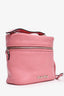 Miu Miu Pink Goatskin Leather Madras Top Handle with Strap