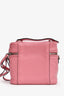 Miu Miu Pink Goatskin Leather Madras Top Handle with Strap