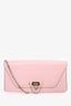 Valentino Pink Leather Small Demilune Crossbody Bag