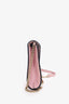 Valentino Pink Leather Small Demilune Crossbody Bag