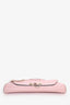 Valentino Pink Leather Small Demilune Crossbody Bag