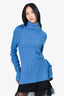 Jacquemus Blue La Maille Sofia Turtleneck Sweater Size 40