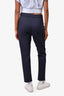 Max Mara Navy Blue High Waisted Straight Leg Trousers Est. Size M