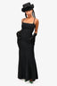 Herve Leger Black Bandage Maxi Gown Size S