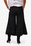 Rejina Pyo Black Wool Reverse Stitch Culottes Size 8