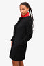 Prada Black Cashmere Coat Size 40