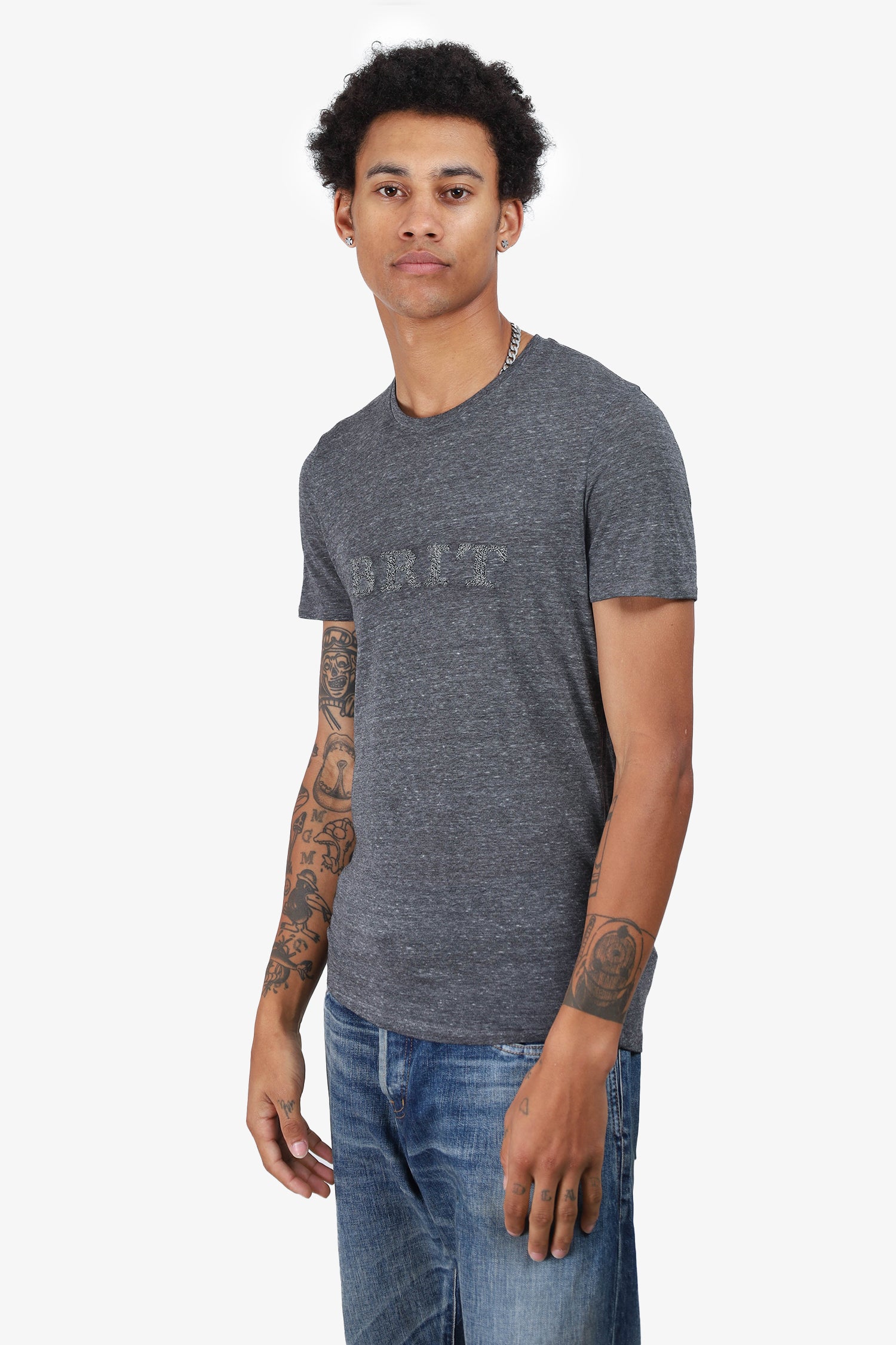 Burberry Brit Grey Logo T Shirt Size M Mens Mine Yours