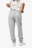 Burberry Grey Logo Embroidered Sweatpants Size XS Mens