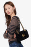 Gucci Black Velvet Mini 'GG' Marmont Shoulder Bag