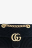 Gucci Black Velvet Mini 'GG' Marmont Shoulder Bag