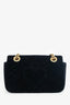 Gucci Black Velvet Mini 'GG' Marmont Shoulder Bag