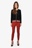 Theory Brick Red High Waisted Pants Size 2